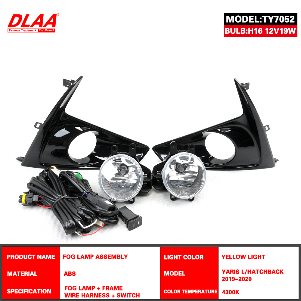 Aplicable a Toyota 19 - 20 años nuevo conjunto de luces de niebla delanteras X luces diarias de barra delantera luz YARIS L