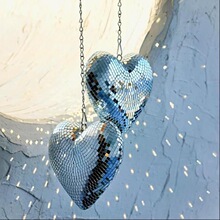 K 36342 Disco Ball Heart Chain ��˹�ư���װ�� ŷ���羳