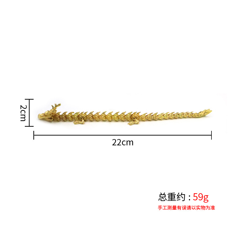 Dragón de oro de latón móvil dragón chino dragón de plata 3D dragón decoración antigua Zodiaco cobre dragón artesanía colección regalo