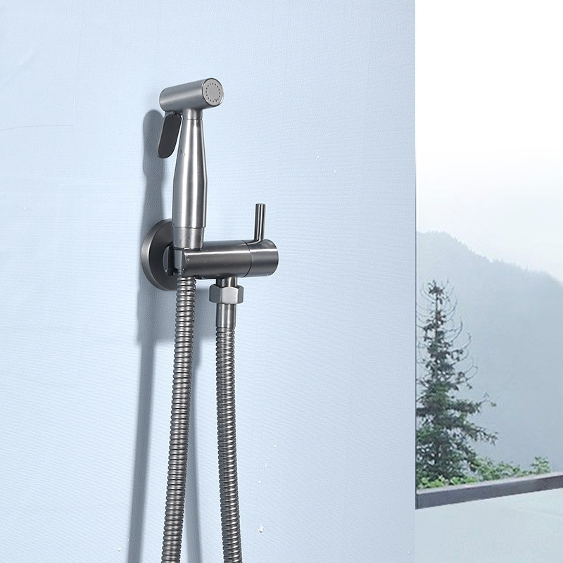 Youlai Foreign Trade Export to Ghana Copper Gun Gray Toilet Spray Gun Faucet Toilet Bidet Nozzle