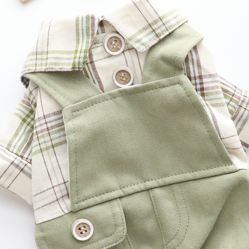 犬の服の四足の背もたれのズボンの偽の2つのスーツの春秋の服の薄いタイプの卸売りの小型犬のペットの2865代発|undefined