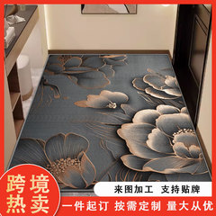 現代簡約硅藻泥地墊玄關吸水速干防滑腳墊家用耐髒入戶地墊全鋪