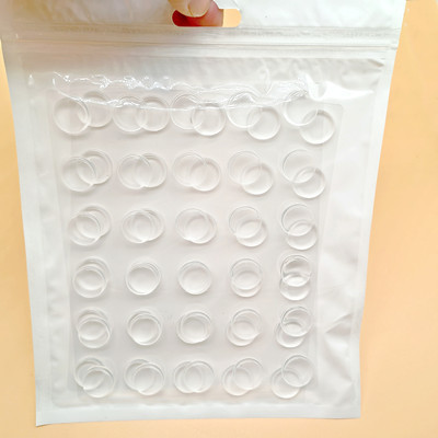 Montaje transfronterizo manija de la puerta transparente almohadilla anticolisión pu silicona fuerte Protector de pared silenciador autoadhesivo junta de goma