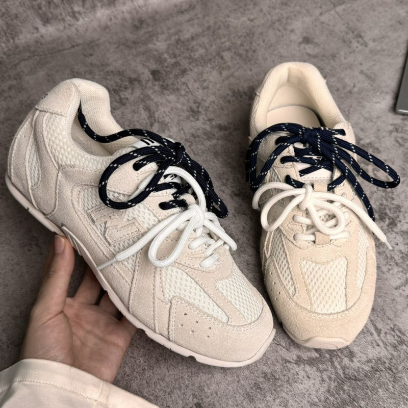 2024 Summer New Style Amiu Same Model 530 German Training Shoes Agan Shoes Women's Two-Tone Shoelaces Versatile Sports Casual Shoes