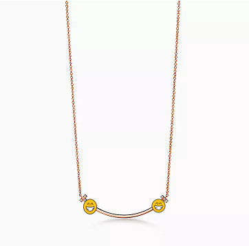 로즈 골드 하프 다이아몬드 목걸이