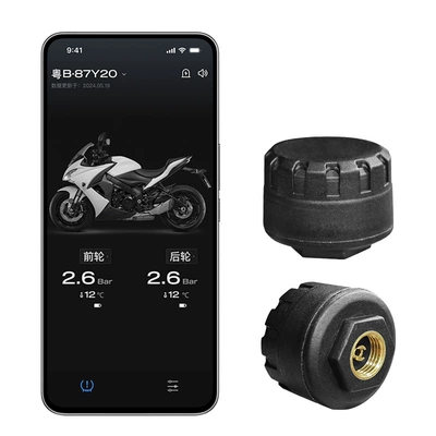 Car and Motorcycle Tire Pressure Monitor High-Precision External Mobile Phone Bluetooth App Display Mavericks Motorcycle Tire Pressure Meter (Tire pressure monitoring system) - tire-pressure-detection-one-pack