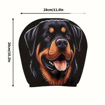 Covers, and Can Make Car Pillow Covers — Universal seat cover - rottweiler-double-sided-printing-1-pack