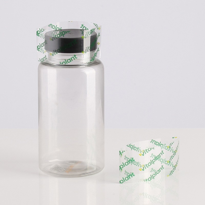 pvc瓶口收缩膜 茶叶罐热缩膜封口两头通 酱菜瓶收缩膜 打易撕线