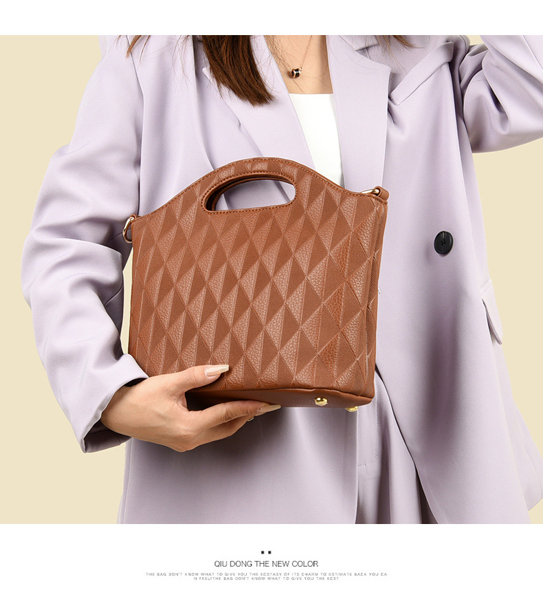 Women's bag New middle-aged women's mother bag large capacity shoulder messenger bag versatile elegant handbag_voghion.com