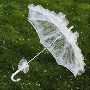 European White Lace Umbrella Photography Photo Props Dance Craft Umbrella Female Wedding Wedding Dress Lolita Bridal Umbrella