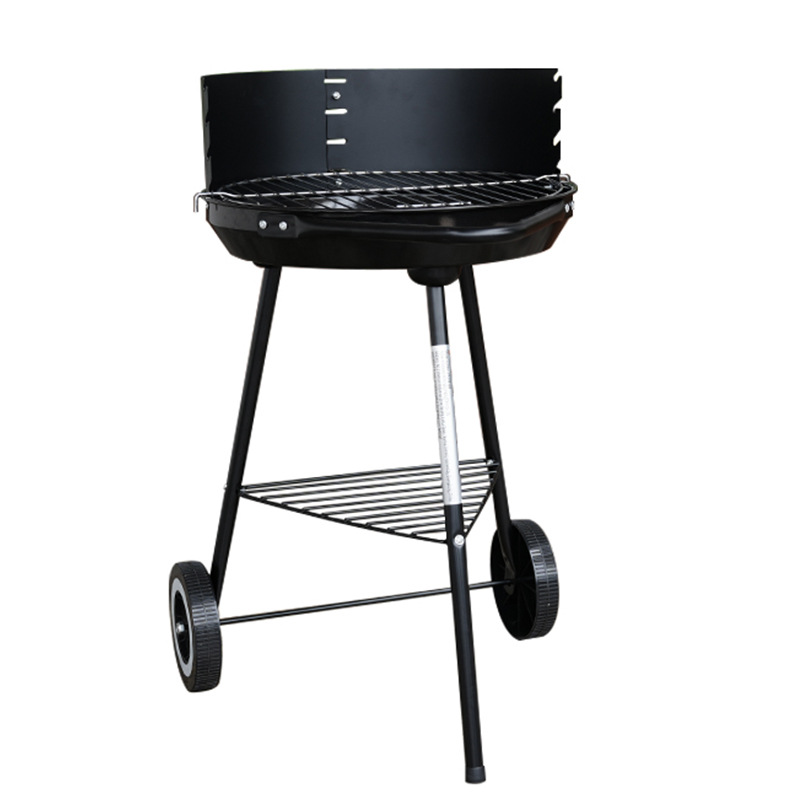 Barbacoa ajustable de varios niveles a prueba de viento transfronterizo, parrilla simple, parrilla al aire libre, parrilla de carbón de tres patas