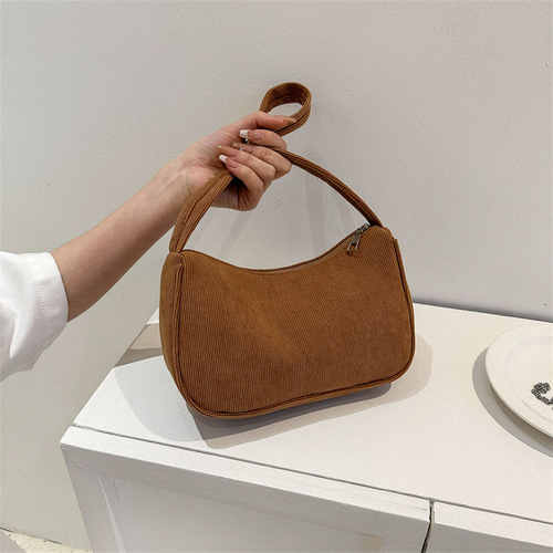 Solid color simple fashion armpit bag for women  spring and summer this year's popular single shoulder crossbody bag small square bag for women