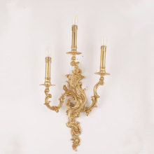 全铜法式壁灯室内复古蜡烛灯酒店会所别墅走廊装饰照明卧室床头灯