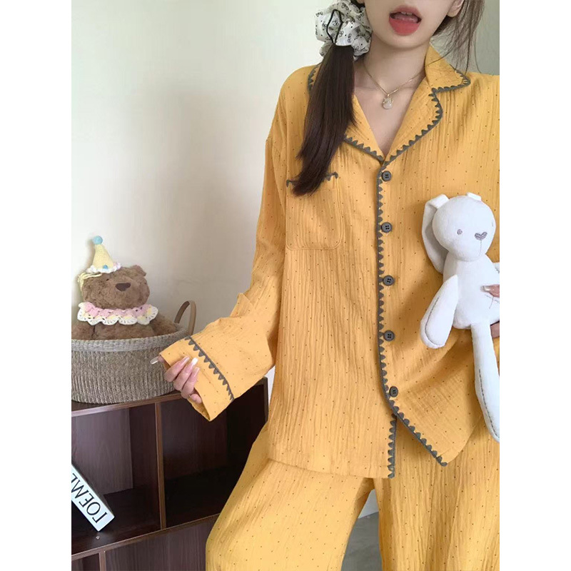 Shell Yellow Dots - Double Long