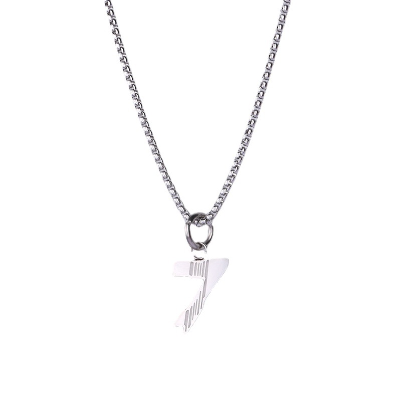 Marchio di moda Nuovo Ripple Numero 7 Collana Uomo e Donna Instagram Hip Hop Tendenza Cool Personalità Nicchia Design Felpa Con Cappuccio Catena Maglione_voghion.com