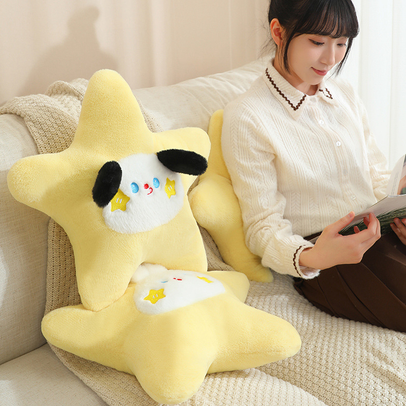 Pentagramas almohada lindo sofá cojín juguetes de peluche muñeca in adornos de dormitorio regalo perrito