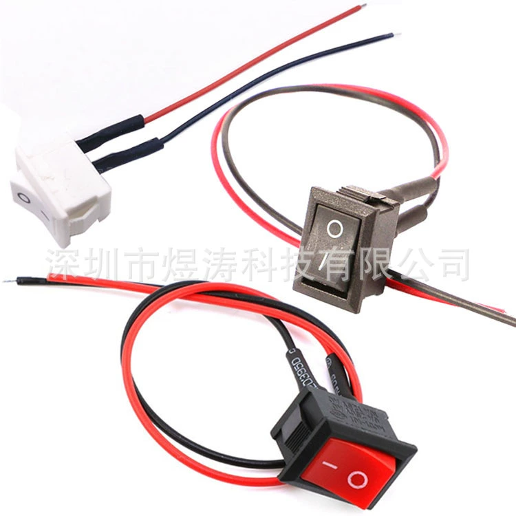 KCD1 кулисный переключатель 2-контактный 2-скоростные электронные весы с линией подключения кулисный переключатель кнопки питания 15X21