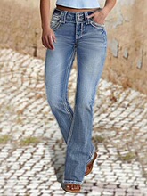 N 45152 Women's Stretch Flare Jeans Ůʿ΢��ţ�п� �羳����