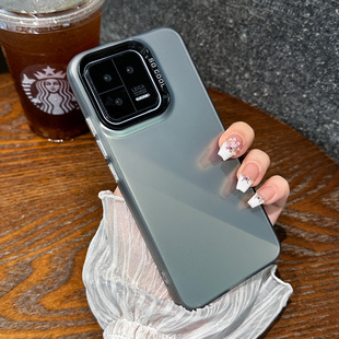 Color silver solid color High sense suitable for Xiaomi 14Pro phone case Red Mi K6050 Supreme frosted hard case NOTE13