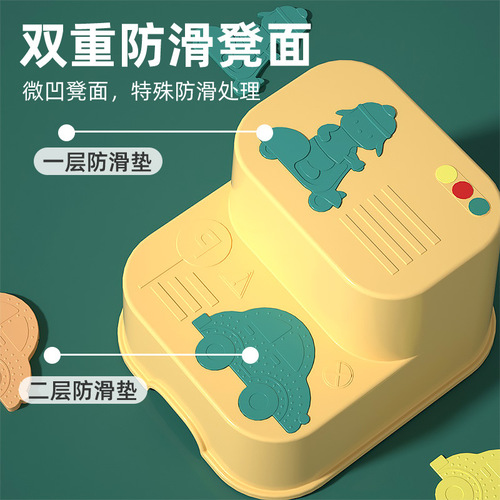 Children's step stool, baby step stool, small bench, step stool, hand washing step, face washing foot stool, non-slip standing stool