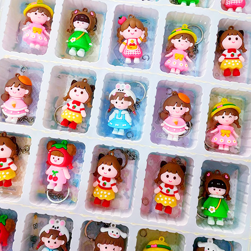 25-hole Zhibizhu Park Character Hole Fun Cartoon Keychain Pull and Win School Bag Hook for Elementary School Students Toy Blind Box