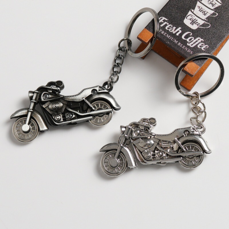 Metal Personalized Creative Model Keychain, Simulated Harley Motorcycle Key Pendant, Bicycle Keychain Accessory Metal Personalized Creative Model Keychain, Simulated Harley Motorcycle Key Pendant, Bicycle Keychain Accessory