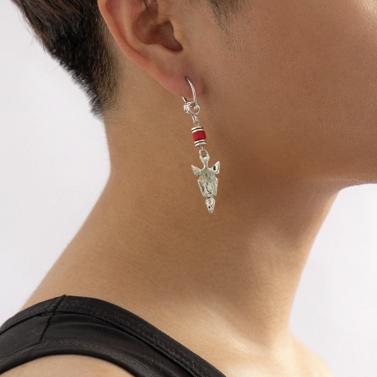 1 Piece Retro Triangle Alloy Copper Plating Menu0027S Drop Earrings