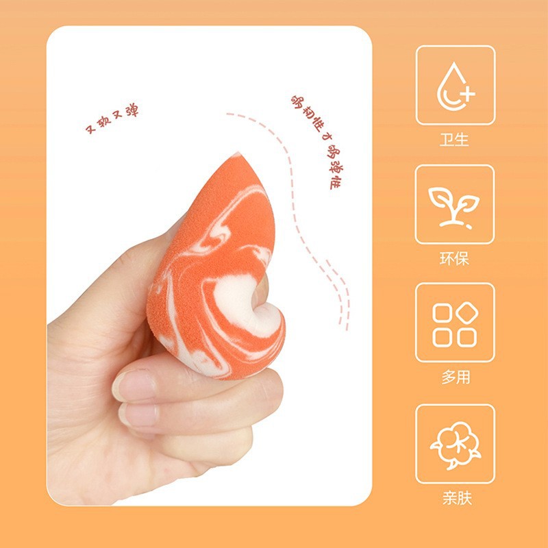 Huevos de maquillaje de dos colores, huevos de maquillaje de dos usos, huevos de maquillaje de color seco y húmedo, huevos de maquillaje de color mezclado, polvo de látex no