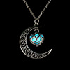 Necklace, pendant heart shaped, Amazon, European style