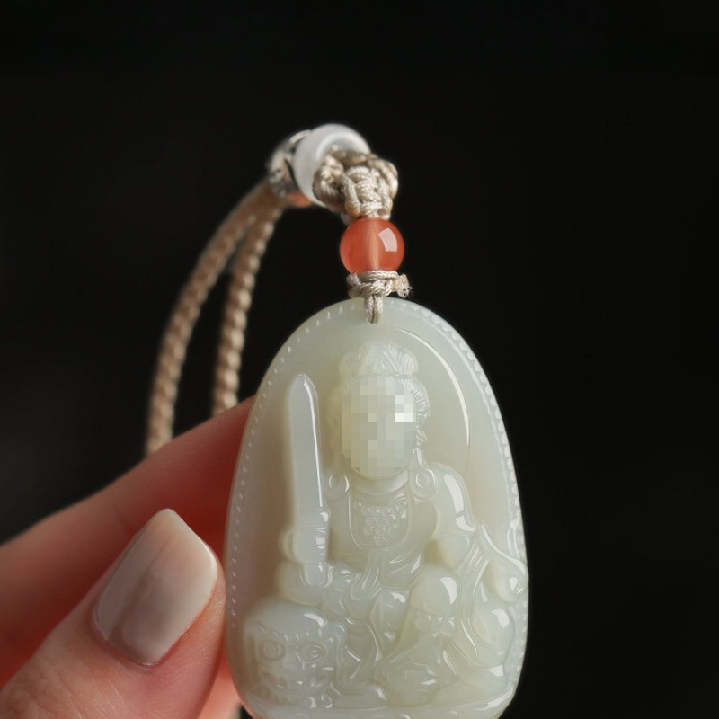 新疆天然和田玉白玉八大守护神本命佛玉石吊坠批发玉器工艺品|undefined