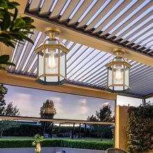玻璃阳光房专用吸顶灯户外雨棚顶灯简约室外车棚庭院照明LED
