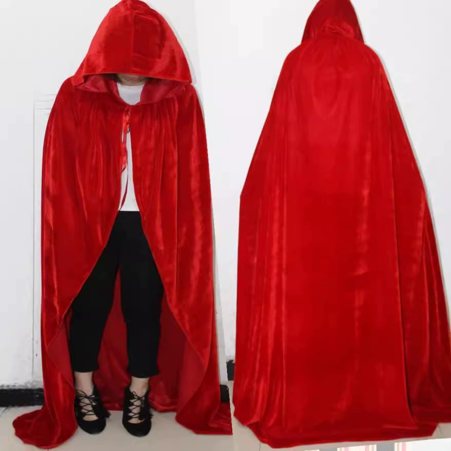 Плащ на Хэллоуин COS Длинный плащ смерти Плащ волшебника плащ ведьмы Плащ принца принцессы в наличии Магазин ткани