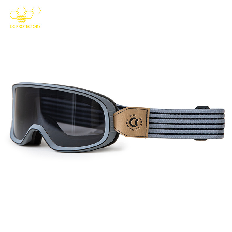 CC Knight gafas motocicleta HD gafas de visión simple retro gafas motocicleta al aire libre hombres y mujeres anti-niebla