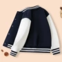 新款拼袖女童男童棒球服
