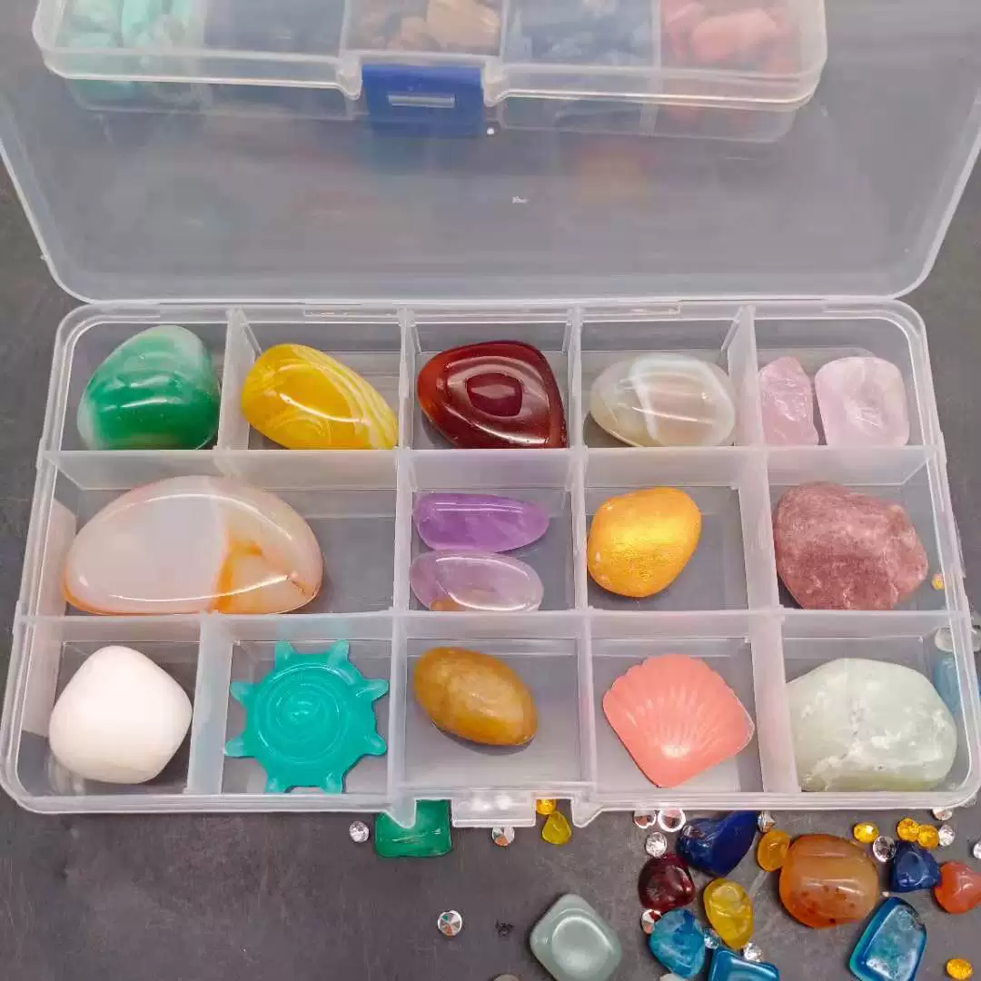 Natural ore, sample, gift box, archeological set, with gem, training