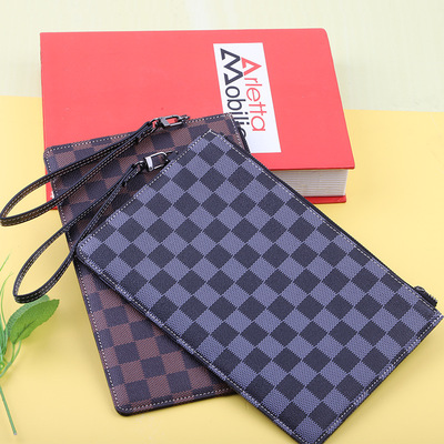 new pattern fashion Square Grab bag have more cash than can be accounted for zipper Mobile phone bag men and women currency Korean Edition wristlet clutch bag wholesale