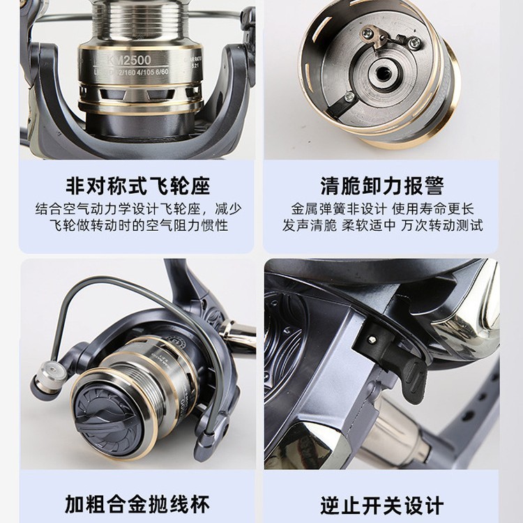 纺车轮小斯泰拉纺车轮全金属斜口线杯远投微物泛用路亚正品海钓轮|undefined