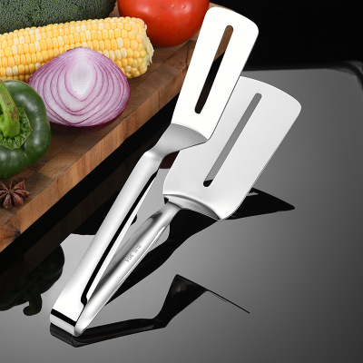 304 originality Stainless steel thickening barbecue Food clip steak Fried fish household Kitchenware Pizza