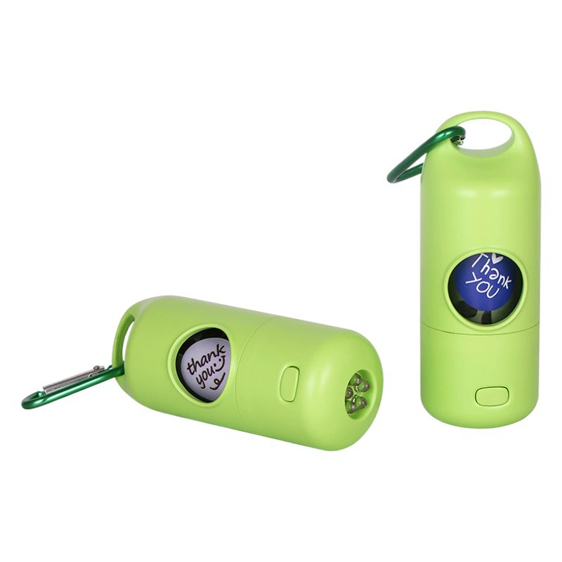 Домашнее животное мешок для мусора диспенсер для хранения светодиодный собака туалетный Мешок таблетки мешок для мусора кошка и собака чистящие средства оптом