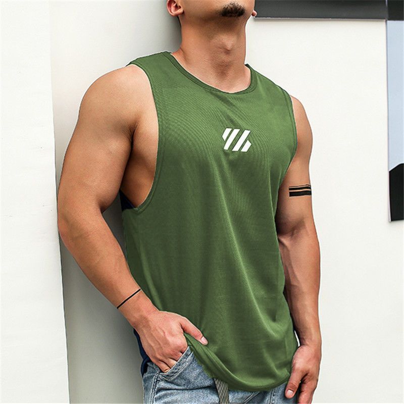 Chaleco sin mangas hombre rápido seco deportivo suelto camiseta de manga corta ropa de baloncesto de tamaño grande fábrica de ropa de entrenamiento fábrica de comercio