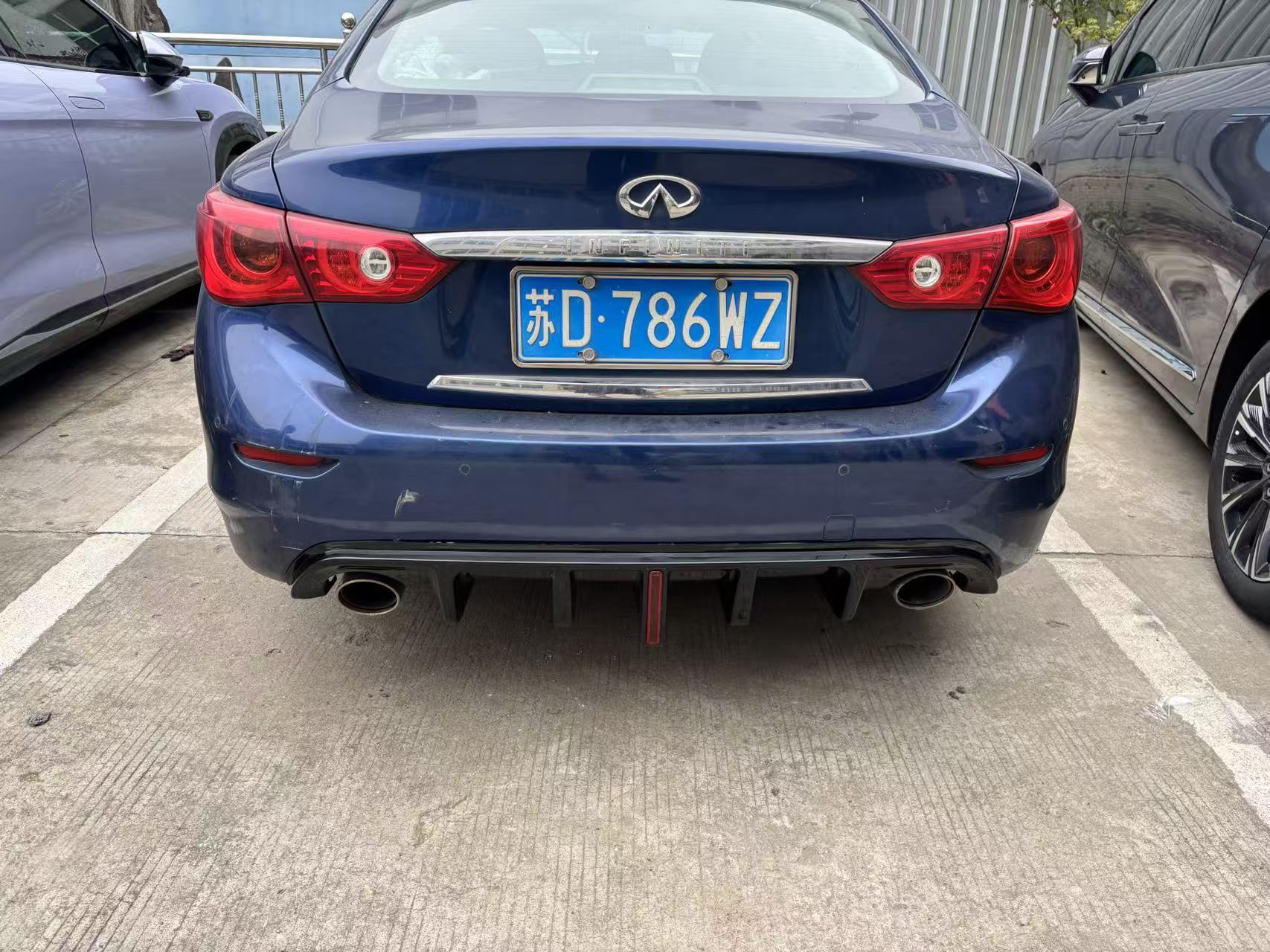 Suitable for 14-17 Q50L Modified Rear Lip with Lights or Without Lights, Rear Lip Spoiler