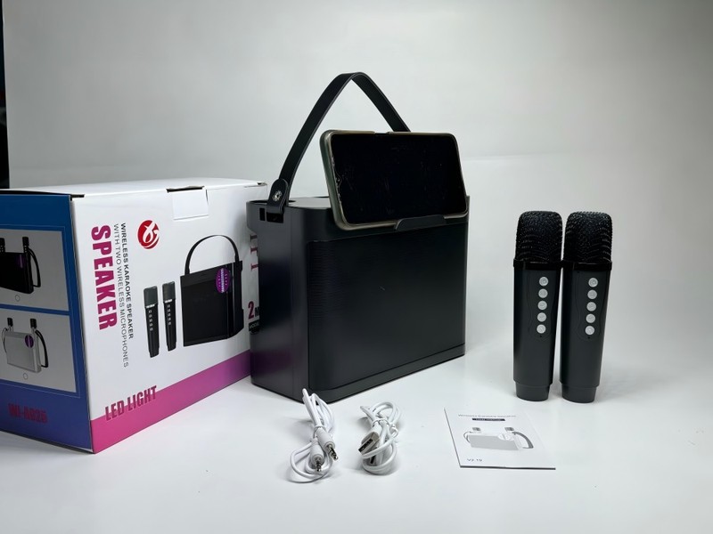 YS219 ポータブル Bluetooth スピーカー屋外スピーカーカラオケホームワイヤレスマイク歌う家族 ktv セット|undefined