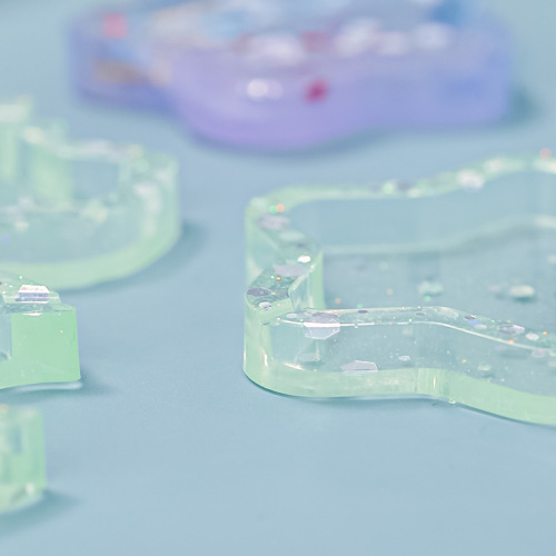 diy crystal glue quicksand jewelry pendant mold moon love ice cream cat face quicksand film sheet accessories