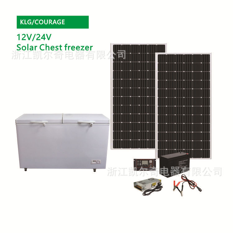 Solar Freezer 408L Horizontal Freezer Refrigeration Single Temperature Freezer Ice Cream Freezer Freezer