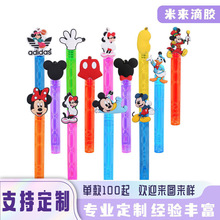 卡通老鼠pvc贴片装饰迷你泡泡棒儿童玩具派对礼物批发亚马逊可*制