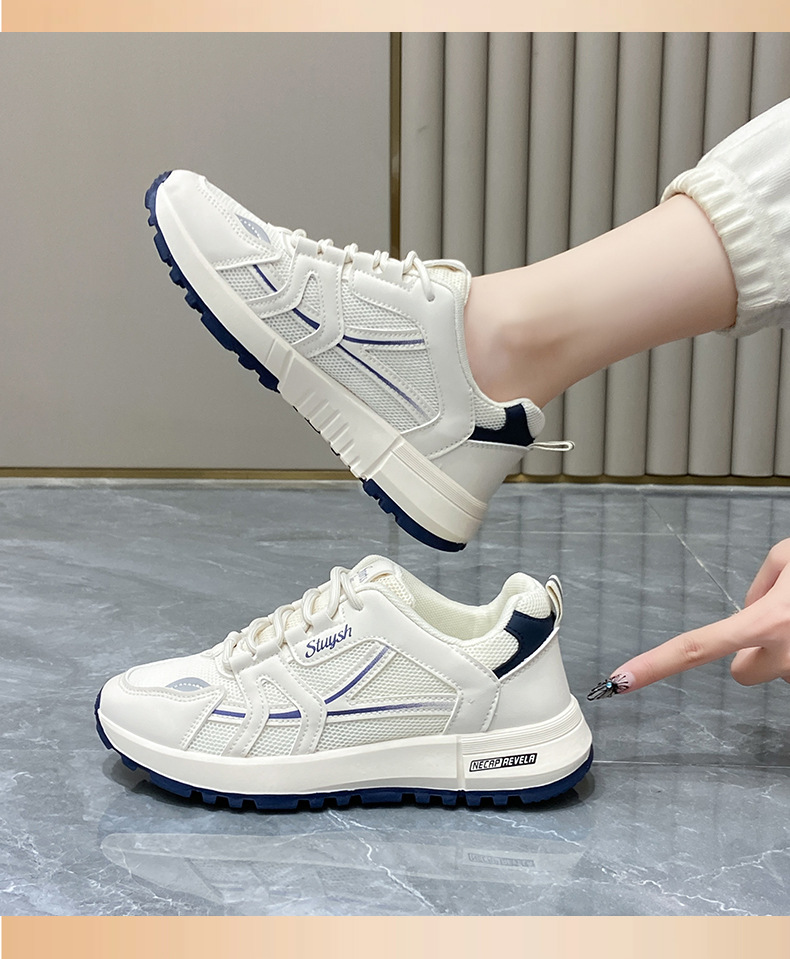 Sapatilhas desportivas sola grossa estilo coreano respiráveis_voghion.com