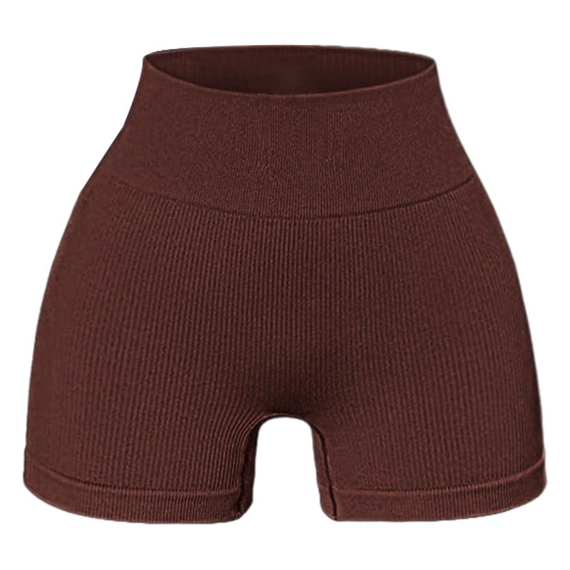 Европейские и американские бесшовные шорты для йоги с резинкой, брюки для йоги длиной три четверти, быстросохнущие, бесшовные, спортивные велосипедные шорты с высокой талией для женщин.