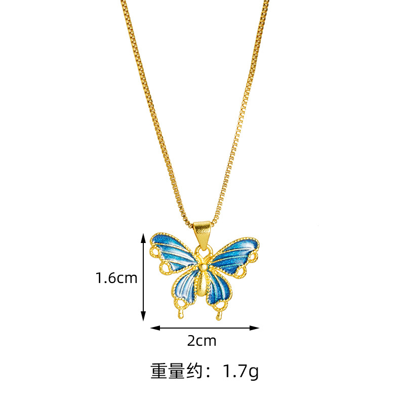 Nuevos productos Vietnam Sha Jin China colgante mariposa joyería DIY chicas moda moda popular simple transmisión en vivo