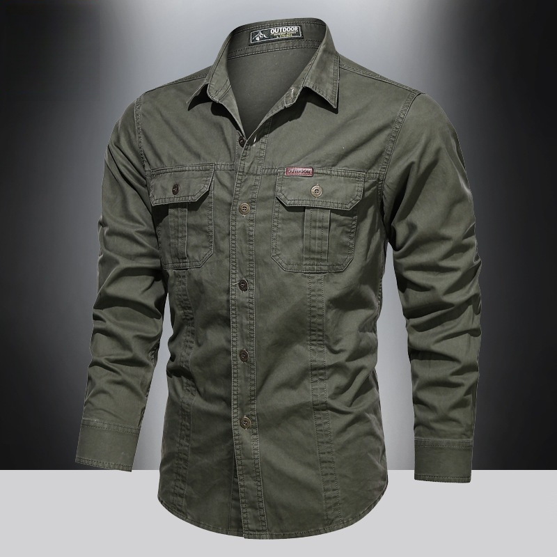 2026 Spring and Autumn Men's Long Sleeve Shirt, Autumn Outfit, Loose Outdoor Casual Workwear Top Jacket 2026 Spring and Autumn Men's Long Sleeve Shirt, Autumn Outfit, Loose Outdoor Casual Workwear Top Jacket