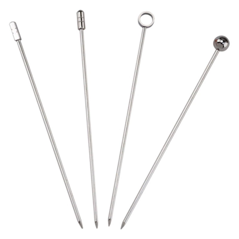 Фабрика в Янцзяне поставляет вилки для фруктов из нержавеющей стали, иглы для вина и инструменты для приготовления коктейлей, а также шпажки для фруктов из нержавеющей стали.